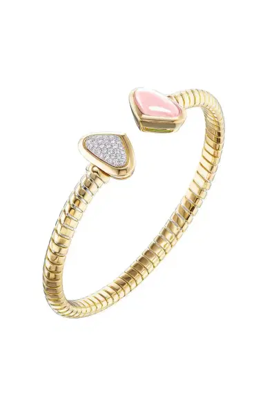 Marina B Rose Quartz Diamond Trisolina Bracelet | Thumbnail 1