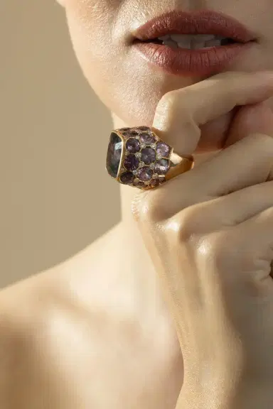 CICADA Spinel Diamond Spot Ring | Thumbnail 2