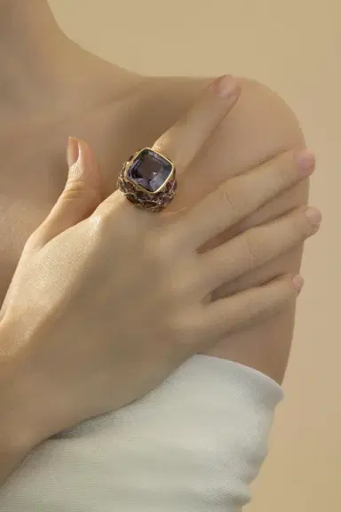 CICADA Spinel Diamond Spot Ring | Thumbnail 4