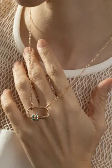 Marla Aaron Square Link Chain Necklace | Thumbnail 3