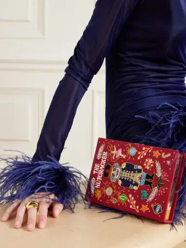 Olympia Le-Tan The Nutcracker Embroidered Appliquéd Canvas Clutch | Thumbnail 2 Olympia Le-Tan The Nutcracker Embroidered Appliquéd Canvas Clutch | Thumbnail 2