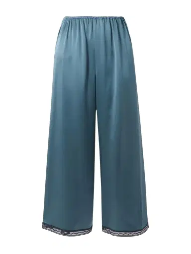 Eres Parfois Lace-trimmed Silk-satin Pajama Pants | Thumbnail 1 Eres Parfois Lace-trimmed Silk-satin Pajama Pants | Thumbnail 1
