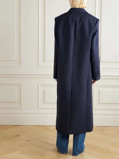 The Frankie Shop Jane Double-breasted Checked Wool Coat | Thumbnail 4