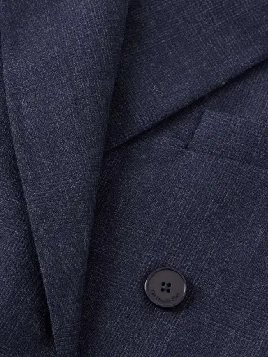 The Frankie Shop Jane Double-breasted Checked Wool Coat | Thumbnail 5
