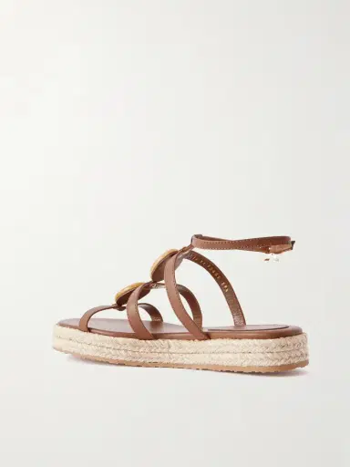 Gianvito Rossi Embellished Leather Platform Sandals | Thumbnail 3 Gianvito Rossi Embellished Leather Platform Sandals | Thumbnail 3