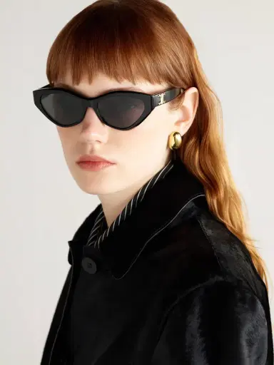CELINE Eyewear Triomphe Cat-eye Acetate Sunglasses | Thumbnail 2 CELINE Eyewear Triomphe Cat-eye Acetate Sunglasses | Thumbnail 2