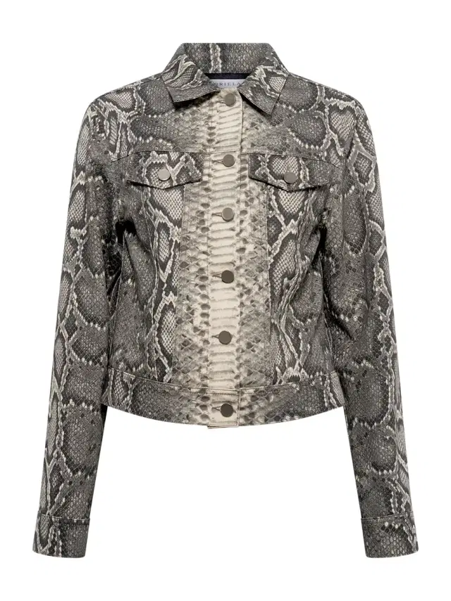 Gabriela Hearst Bronte Python Denim Jacket