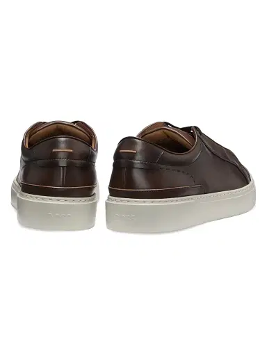 BOSS Men's Gary Trainer Sneakers with Hidden Laces - Brown | Thumbnail 3 BOSS Men's Gary Trainer Sneakers with Hidden Laces - Brown | Thumbnail 3