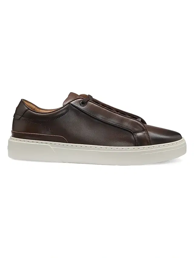 Men's Gary Trainer Sneakers with Hidden Laces - Brown