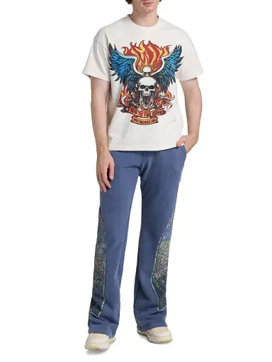 Who Decides War Men's Bad to the Bone Jersey Crewneck T-shirt | Thumbnail 2 Who Decides War Men's Bad to the Bone Jersey Crewneck T-shirt | Thumbnail 2