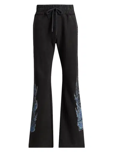 Who Decides War Men's Flame Glass Hardware Sweatpants - Coal - Size 38 | Thumbnail 1 Who Decides War Men's Flame Glass Hardware Sweatpants - Coal - Size 38 | Thumbnail 1