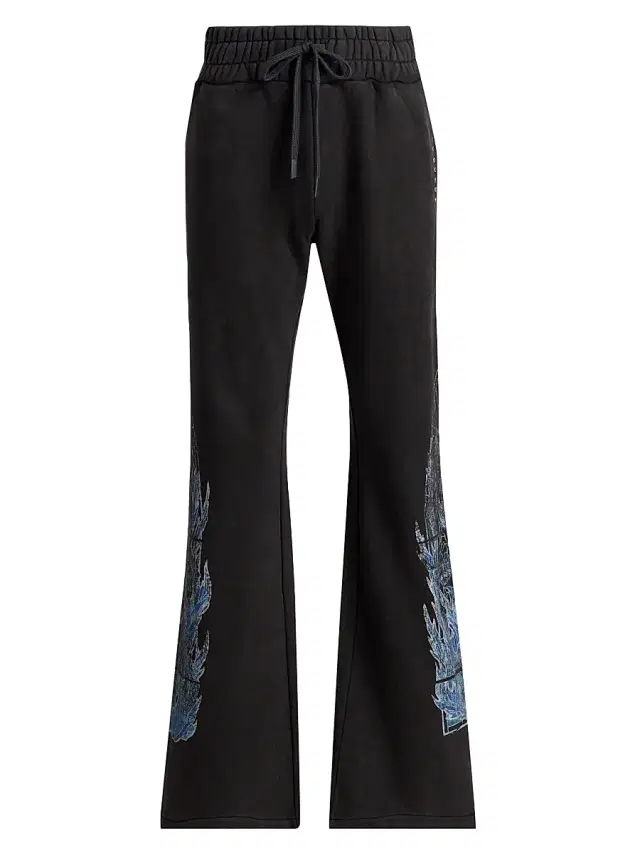 Men's Flame Glass Hardware Sweatpants - Coal