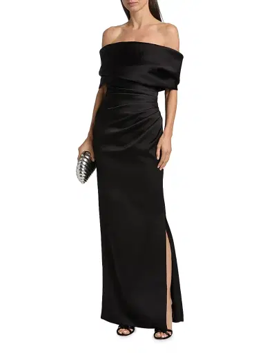 Simkhai Women's Valencia Off-the-Shoulder Column Gown | Thumbnail 3 Simkhai Women's Valencia Off-the-Shoulder Column Gown | Thumbnail 3