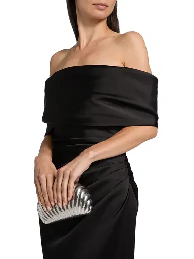 Simkhai Women's Valencia Off-the-Shoulder Column Gown | Thumbnail 6 Simkhai Women's Valencia Off-the-Shoulder Column Gown | Thumbnail 6