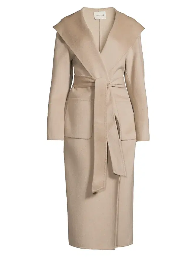 Rue Sophie Women's Lesley Wool-Blend Coat - Taupe Grey