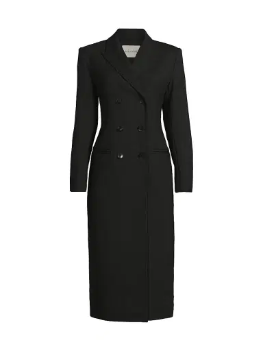 Rue Sophie Women's Lorde Stretch-Wool Double-Breasted Coat - Black - Size XL | Thumbnail 1 Rue Sophie Women's Lorde Stretch-Wool Double-Breasted Coat - Black - Size XL | Thumbnail 1