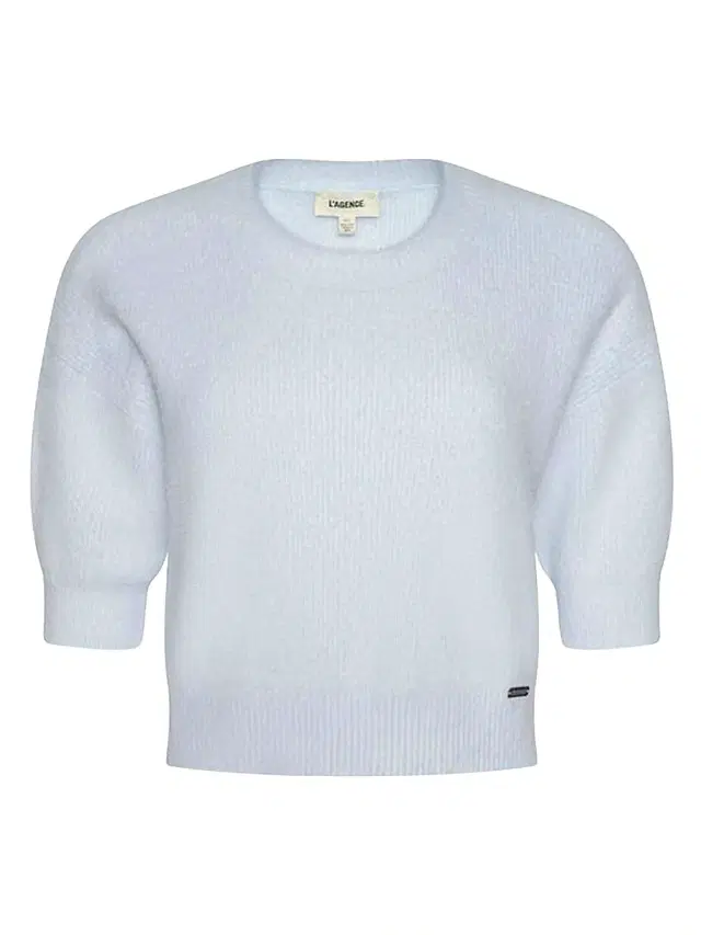 L'AGENCE Women's Guinevere Crop Sweater - Pale Mist Blue