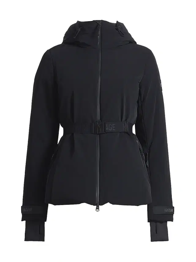 Women's Krystal Belted Down Ski Jacket - Black
