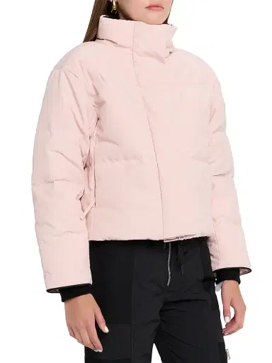 Canada Goose Women's Grandview Crop Jacket - Vintage Rose - Size Large | Thumbnail 3