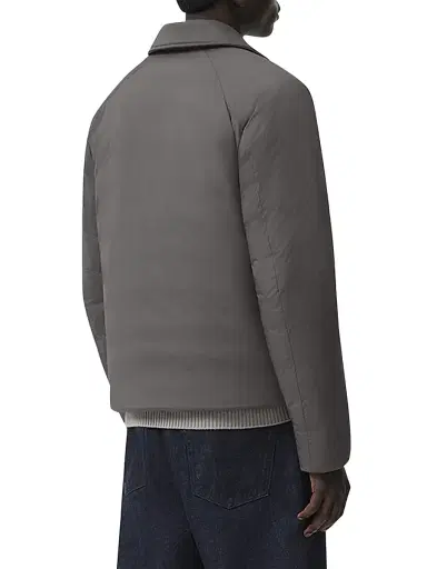 Canada Goose Men's Lodge Coach Nylon & Down Jacket - Coastal Grey | Thumbnail 4 Canada Goose Men's Lodge Coach Nylon & Down Jacket - Coastal Grey | Thumbnail 4