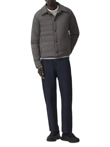 Canada Goose Men's Lodge Coach Nylon & Down Jacket - Coastal Grey | Thumbnail 5 Canada Goose Men's Lodge Coach Nylon & Down Jacket - Coastal Grey | Thumbnail 5