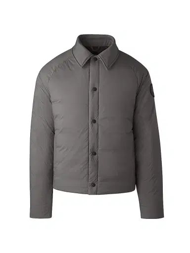 Canada Goose Men's Lodge Coach Nylon & Down Jacket - Coastal Grey | Thumbnail 1 Canada Goose Men's Lodge Coach Nylon & Down Jacket - Coastal Grey | Thumbnail 1