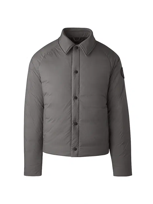 Men's Lodge Coach Nylon & Down Jacket - Coastal Grey Men's Lodge Coach Nylon & Down Jacket - Coastal Grey