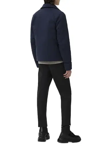 Canada Goose Men's Lodge Coach Nylon & Down Jacket - Atlantic Navy - Size XL | Thumbnail 5