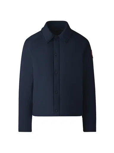 Canada Goose Men's Lodge Coach Nylon & Down Jacket - Atlantic Navy - Size XL | Thumbnail 1