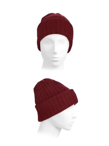 Saks Fifth Avenue Women's Rib-Knit Cashmere Beanie | Thumbnail 2