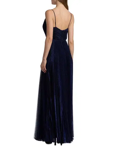 Halston Women's Rosalie Chiffon Devoré Floor-Length Gown - Sapphire Stone - Size 14 | Thumbnail 5 Halston Women's Rosalie Chiffon Devoré Floor-Length Gown - Sapphire Stone - Size 14 | Thumbnail 5