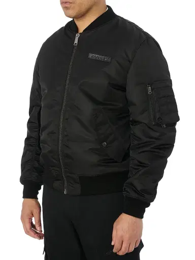 Avirex Men's Core USA Nylon Bomber Jacket - Black - Size XXL | Thumbnail 5