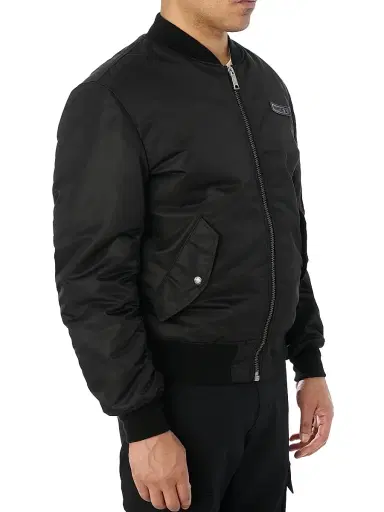 Avirex Men's Core USA Nylon Bomber Jacket - Black - Size XXL | Thumbnail 7