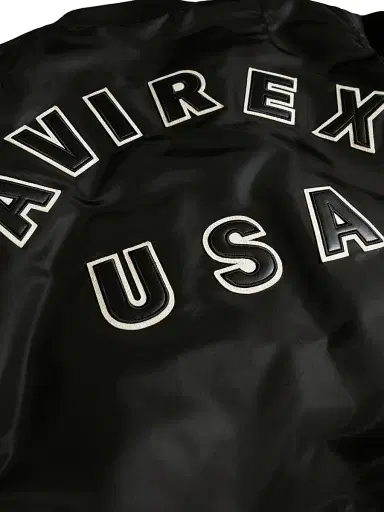 Avirex Men's Core USA Nylon Bomber Jacket - Black - Size XXL | Thumbnail 8