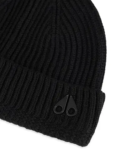 Moose Knuckles Men's Trimble Rib-Knit Wool Skull Cap | Thumbnail 4 Moose Knuckles Men's Trimble Rib-Knit Wool Skull Cap | Thumbnail 4