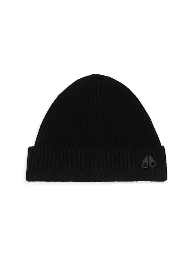 Moose Knuckles Men's Trimble Rib-Knit Wool Skull Cap | Thumbnail 1 Moose Knuckles Men's Trimble Rib-Knit Wool Skull Cap | Thumbnail 1