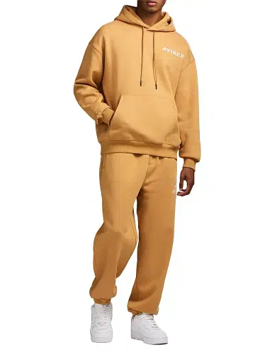 Avirex Men's Core Stacked Logo Jogger Sweatpants | Thumbnail 2 Avirex Men's Core Stacked Logo Jogger Sweatpants | Thumbnail 2