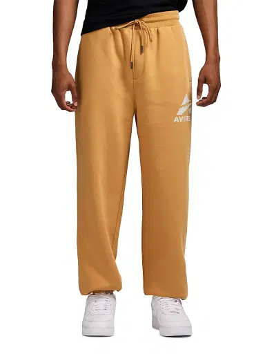 Avirex Men's Core Stacked Logo Jogger Sweatpants | Thumbnail 4 Avirex Men's Core Stacked Logo Jogger Sweatpants | Thumbnail 4