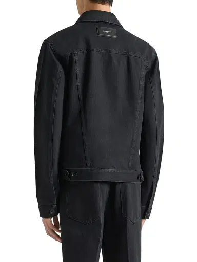 Givenchy Men's Jacket in Denim | Thumbnail 4 Givenchy Men's Jacket in Denim | Thumbnail 4