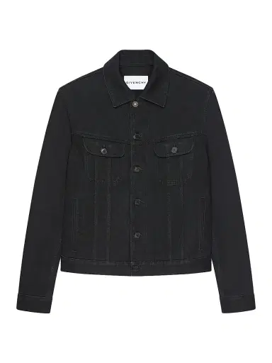 Givenchy Men's Jacket in Denim | Thumbnail 1 Givenchy Men's Jacket in Denim | Thumbnail 1
