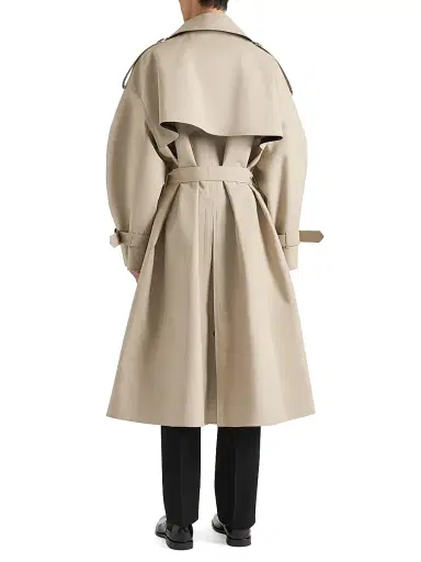 Givenchy Men's Couture Seam Trench Coat in Cotton - Beige | Thumbnail 3 Givenchy Men's Couture Seam Trench Coat in Cotton - Beige | Thumbnail 3