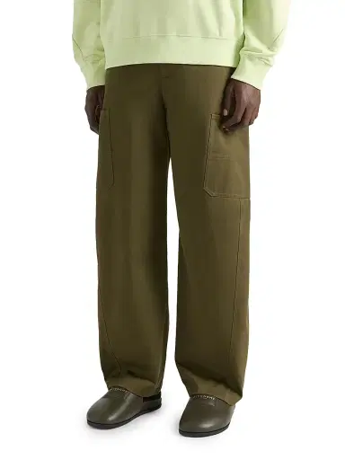Givenchy Men's Couture Seam Trousers in Cotton - Khaki - Size 34 | Thumbnail 3 Givenchy Men's Couture Seam Trousers in Cotton - Khaki - Size 34 | Thumbnail 3