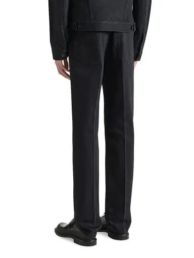 Givenchy Men's Straight Fit Jeans with Crease Effect - Black - Size 36 | Thumbnail 4 Givenchy Men's Straight Fit Jeans with Crease Effect - Black - Size 36 | Thumbnail 4
