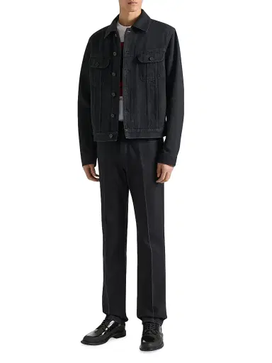 Givenchy Men's Straight Fit Jeans with Crease Effect - Black - Size 36 | Thumbnail 5 Givenchy Men's Straight Fit Jeans with Crease Effect - Black - Size 36 | Thumbnail 5