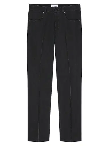 Givenchy Men's Straight Fit Jeans with Crease Effect - Black - Size 36 | Thumbnail 1 Givenchy Men's Straight Fit Jeans with Crease Effect - Black - Size 36 | Thumbnail 1