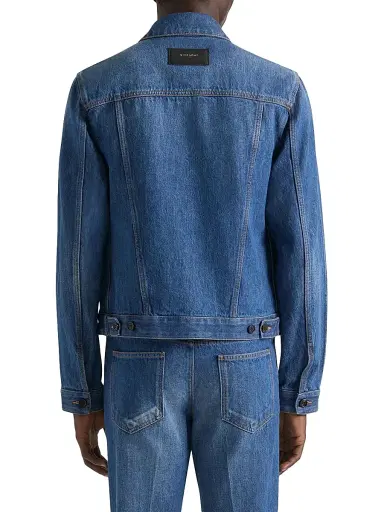 Givenchy Men's Jacket in Medium Denim - Medium Blue - Size XXL | Thumbnail 4 Givenchy Men's Jacket in Medium Denim - Medium Blue - Size XXL | Thumbnail 4