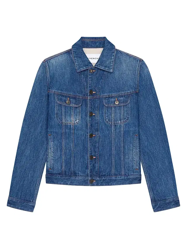 Givenchy Men's Jacket in Medium Denim - Medium Blue
