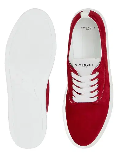 Givenchy Men's New City Sneakers in Suede - Dark Red | Thumbnail 5 Givenchy Men's New City Sneakers in Suede - Dark Red | Thumbnail 5