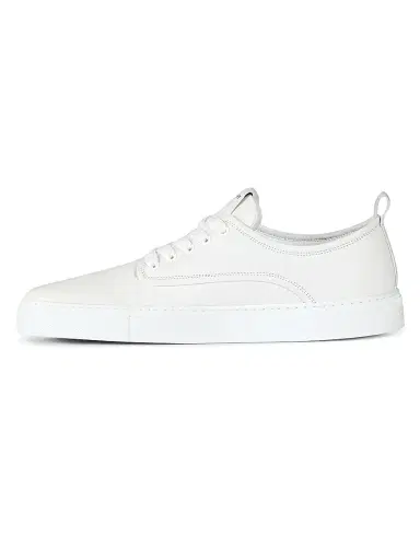Givenchy Men's New City Sneakers in Leather - White | Thumbnail 3