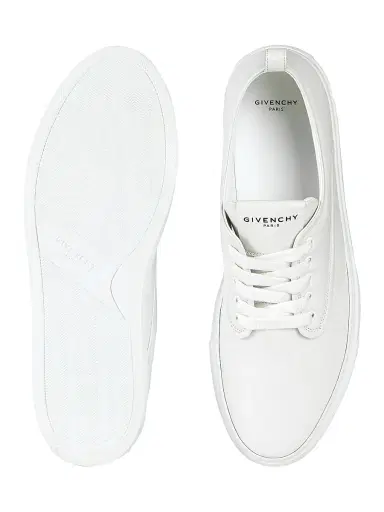 Givenchy Men's New City Sneakers in Leather - White | Thumbnail 5